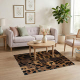 Leopard Patchwork Abstract Area Rug