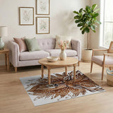 Majestic Spotted Deer Antler Area Rug