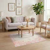 Pink Floral Vintage No. 21 Area Rug