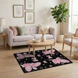 Whimsical Pink Fairy Kids Area Rug