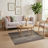 Brown Tan Southwestern Diamond Pattern Area Rug