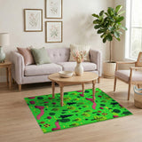Playful Cartoon Forest Playground Rug