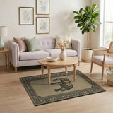 Tribal Mandala Elephant Area Rug