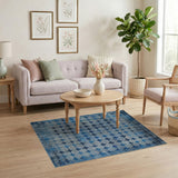 Blue Diamond Distressed Vintage Area Rug