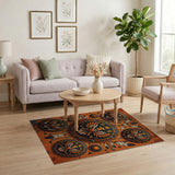 Fiery Eagle Heritage Tribal Area Rug