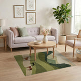 Tranquil Horses Green Mountains Area Rug