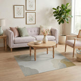 Beige Neutral Cloud Layers Abstract Area Rug