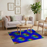 Rainbow Mic Pop Art Area Rug