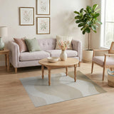 Cascading Waves Beige Area Rug