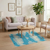 Whimsical Airplane Sky Area Rug