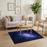 Abstract Area Multi-color and Patterns Cosmic Nebula Galaxy Area Rug