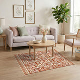 Red Heritage Tribal Red Area Rug