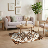 Brown Tan Traditional Persian Medallion Area Rug