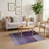 Purple Gradient Block Area Rug
