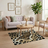 Prowling Leopard Area Rug