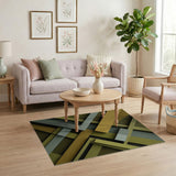 Modern Geometric Overlap Area Rug