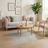 Gold Stripe Sun Geometric Area Rug