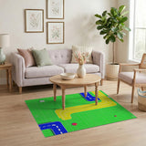 Retro Race Track Kids Play Rug