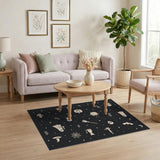 Halloween Icons Washable Area Rug