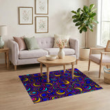 Vibrant Looping Circles Multi-Color Area Rug