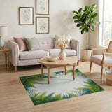 Lush Fern Frame Area Rug