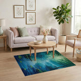 Misty Forest River Lotus Area Rug