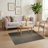Modern Grey Ombre Dot Grid Area Rug