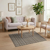 Brown and Tan Brown Tan Plaid Check Area Rug