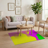 Multi-color and Patterns Vibrant Abstract Wave Area Rug