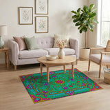 Multi-color and Patterns Vibrant Multi-Color Persian Area Rug