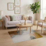 Abstract Fluid Wave Multi-Color Area Rug