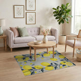 Yellow Lemon Branch Area Rug