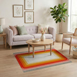 Vibrant Concentric Gradient Area Rug