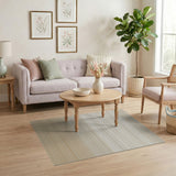 Ombre Beige Striped Area Rug