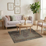 Abstract White Dot Silhouette Area Rug