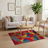 Vibrant Geometric Multi-Color No. 22 Area Rug