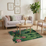 Vibrant Desert Cactus Oasis Area Rug