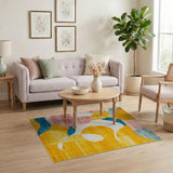 Vibrant Multi-Color Geometric Modern Geometric Modern Area Rug