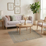 Beige Persian Geometric Lattice Area Rug