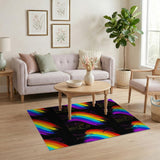 Rainbow Dance Silhouettes Area Rug