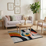 Geometric Modern Bold Geometric Abstract Multi-Color Area Rug