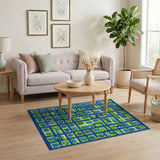 Cartoon City Street Map Area Rug