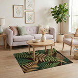 Lush Fern Frond Area Rug