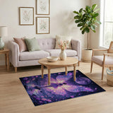 Purple Fairy Wings Moonlit Lake Area Rug