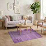 Geometric Modern Purple Purple Geometric Block Area Rug