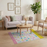 Vibrant Multi-Color Alphabet Kids Area Rug