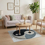 Yin-Yang Harmony Circular Area Rug
