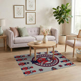 Festive Nutcracker Mandala Area Rug