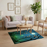 Moonlit Ghost Forest Area Rug