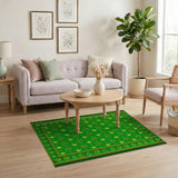 Emerald Shamrock Lattice Area Rug